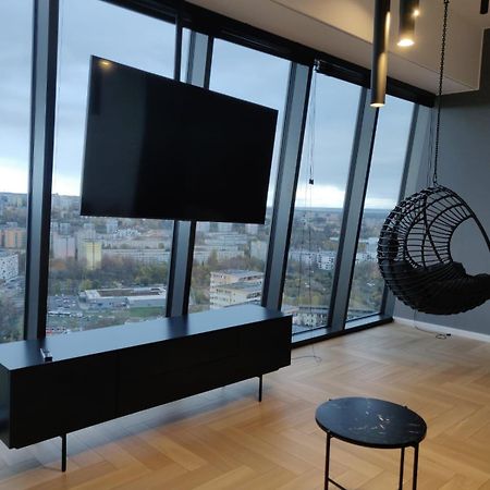 Hanza Tower Szczecin Sky Apart 18Th Floor A Lägenhet Exteriör bild